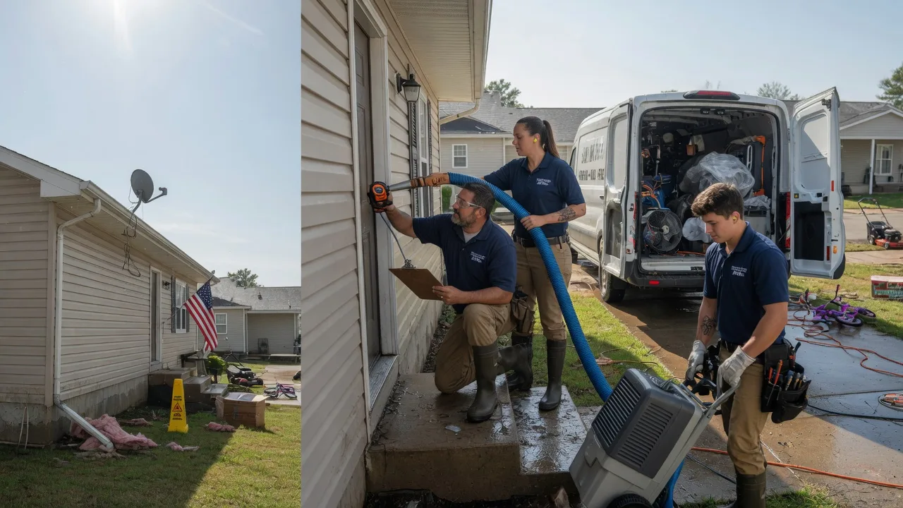 Ceiling Water Damage Restoration in Inman, KS near me